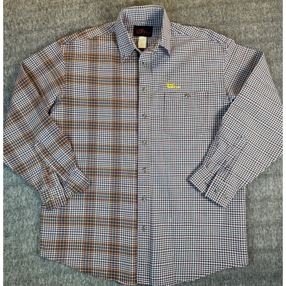Vintage MO BETTA Garth Brooks Split Plaid Western Unique Shirt Men’s Large